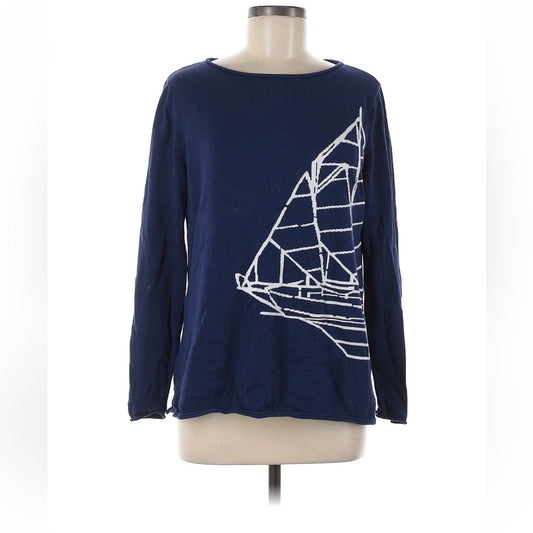 Vineyard Vines Navy Blue Graphic Women's Top