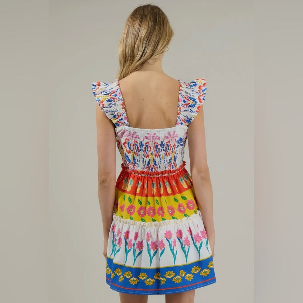 Olympia Floral Ruffle Tiered Mini Dress