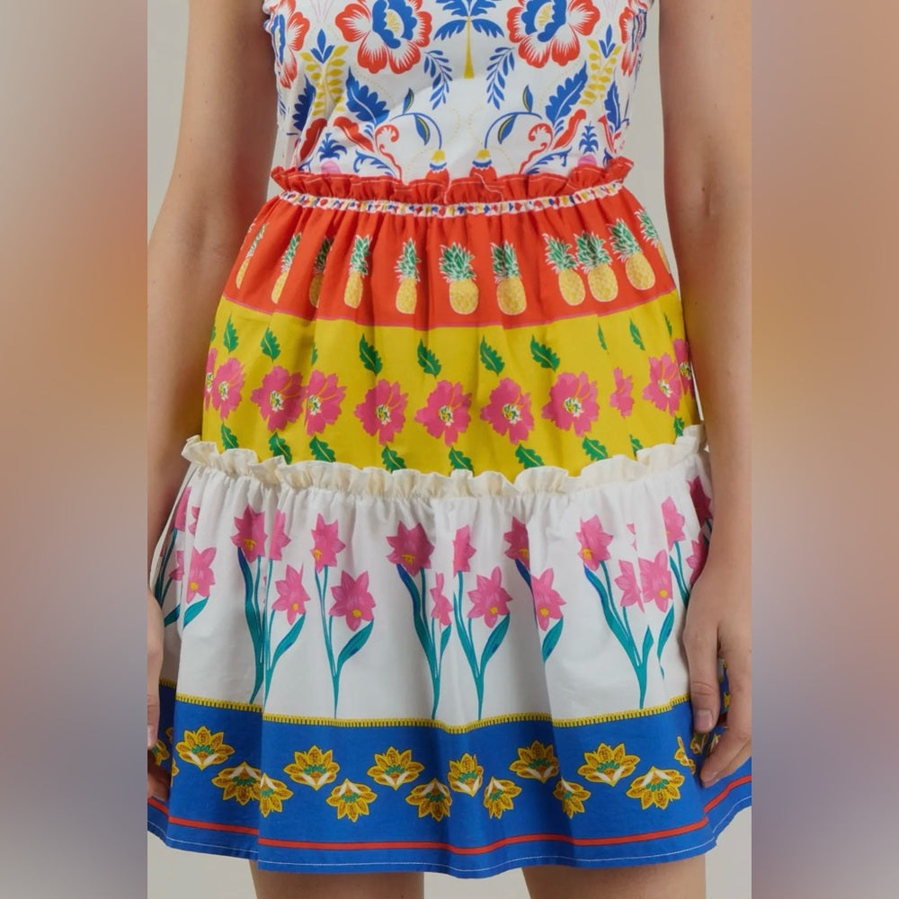 Olympia Floral Ruffle Tiered Mini Dress