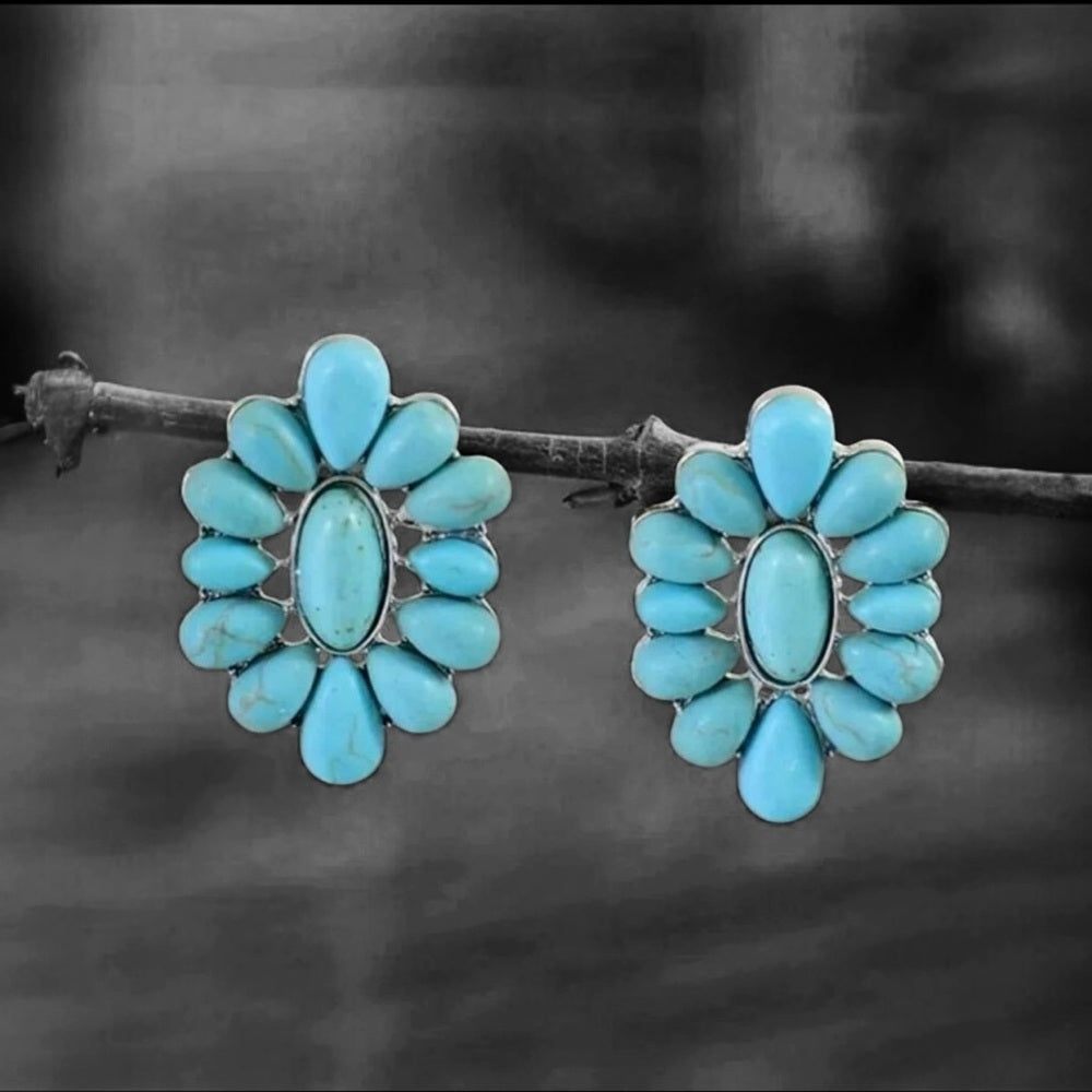 Turquoise Decor Women's Earrings