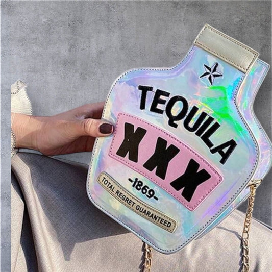 NWT- Festive Tequlia-Shaped Crossbody Bag