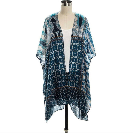 Tribal Printed Kimono Cardigan
