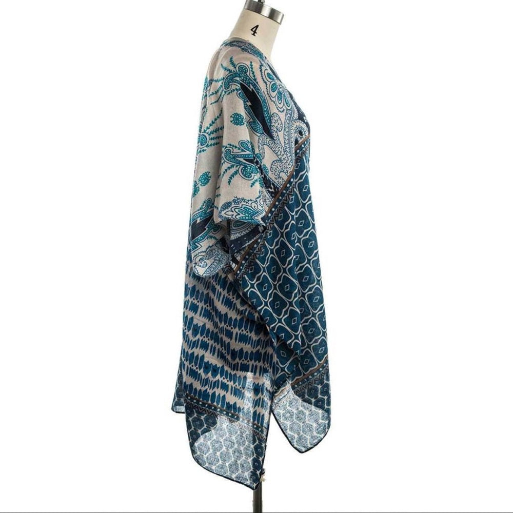 Tribal Printed Kimono Cardigan