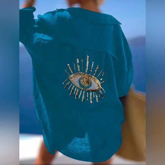 Cover-Up with Gold Eye Design
