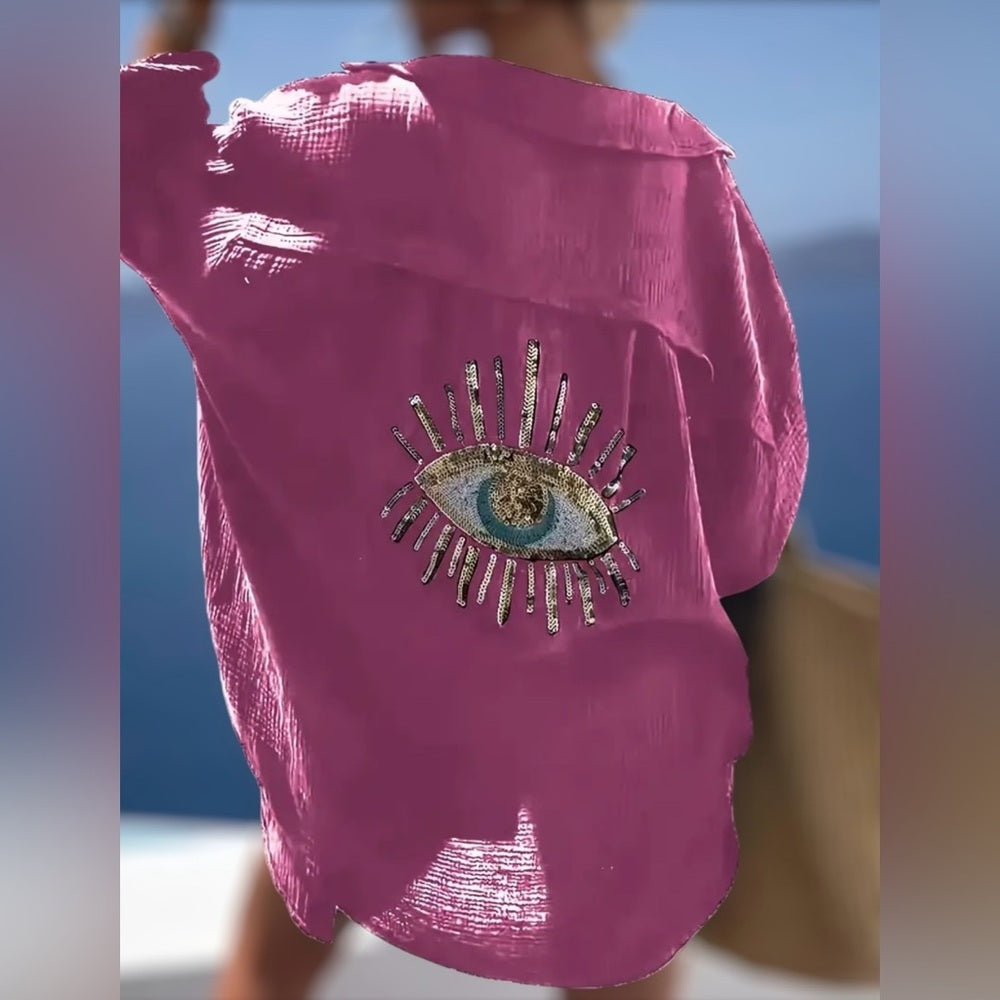 Cover-Up with Gold Eye Design