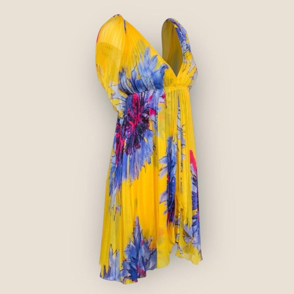 Diane von Furstenburg Vibrant Yellow Floral Dress