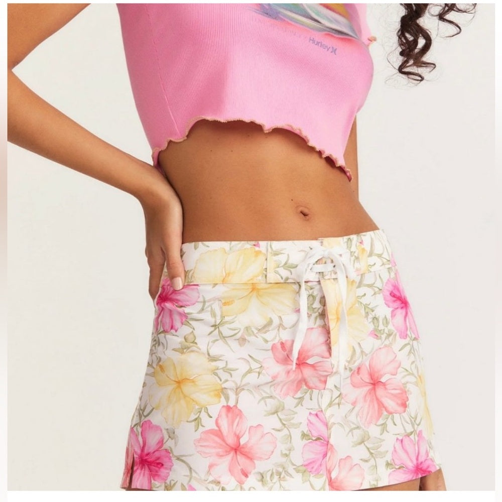 LoveShackFancy x Hurley Floral Skirt NWT