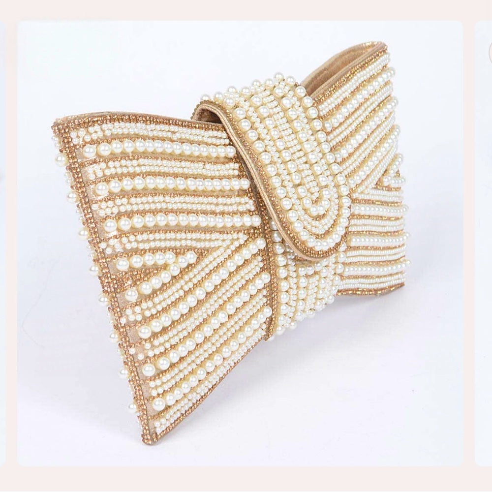 Rhinestone Pearl and Party Clutch