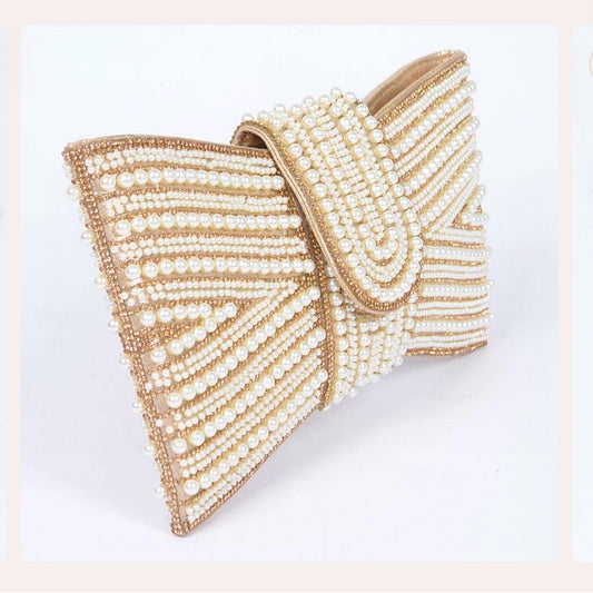 Rhinestone Pearl and Party Clutch