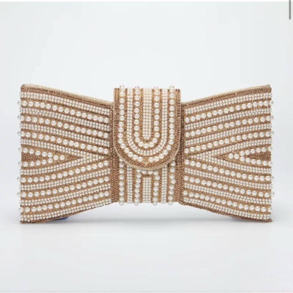 Rhinestone Pearl and Party Clutch