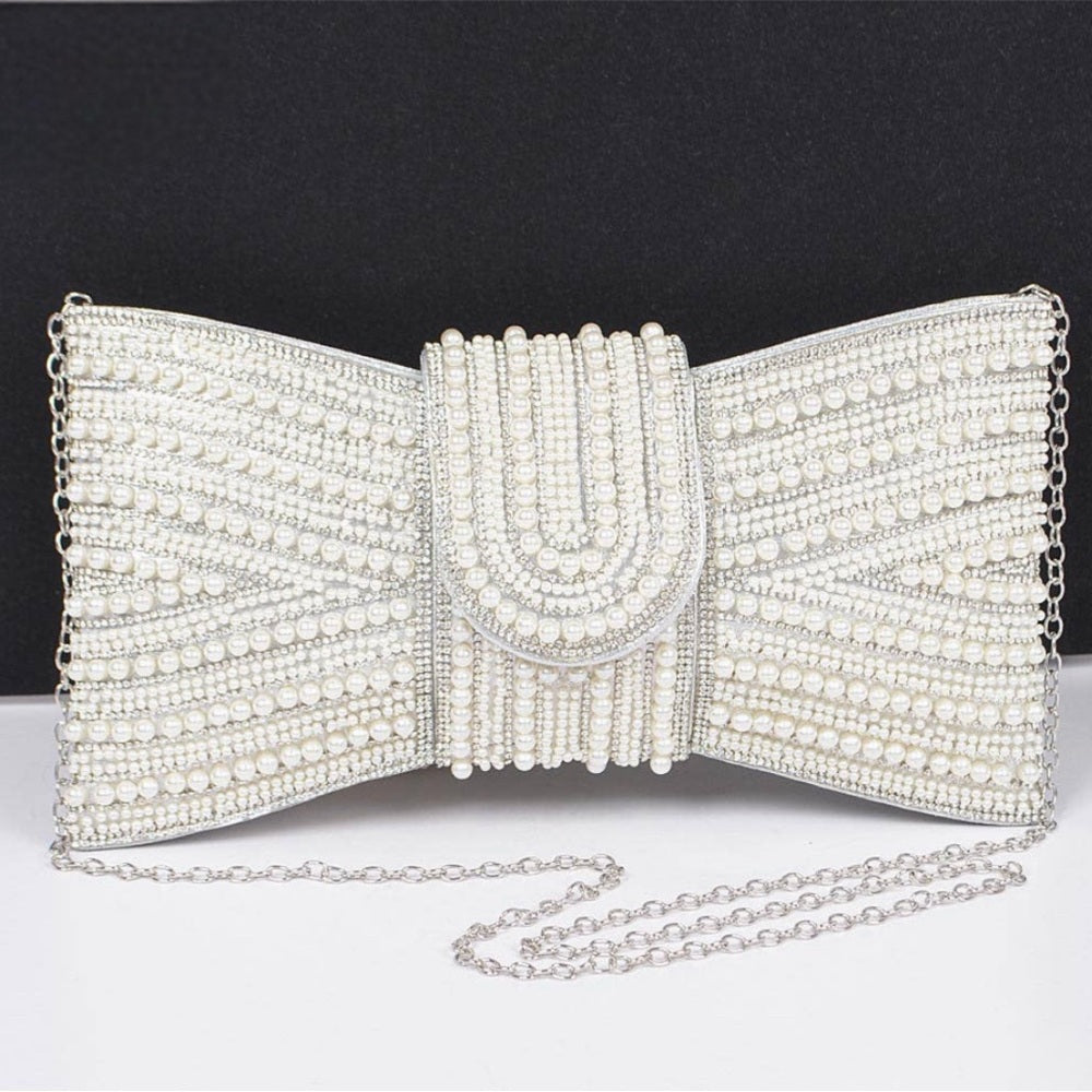 Rhinestone Pearl and Party Clutch