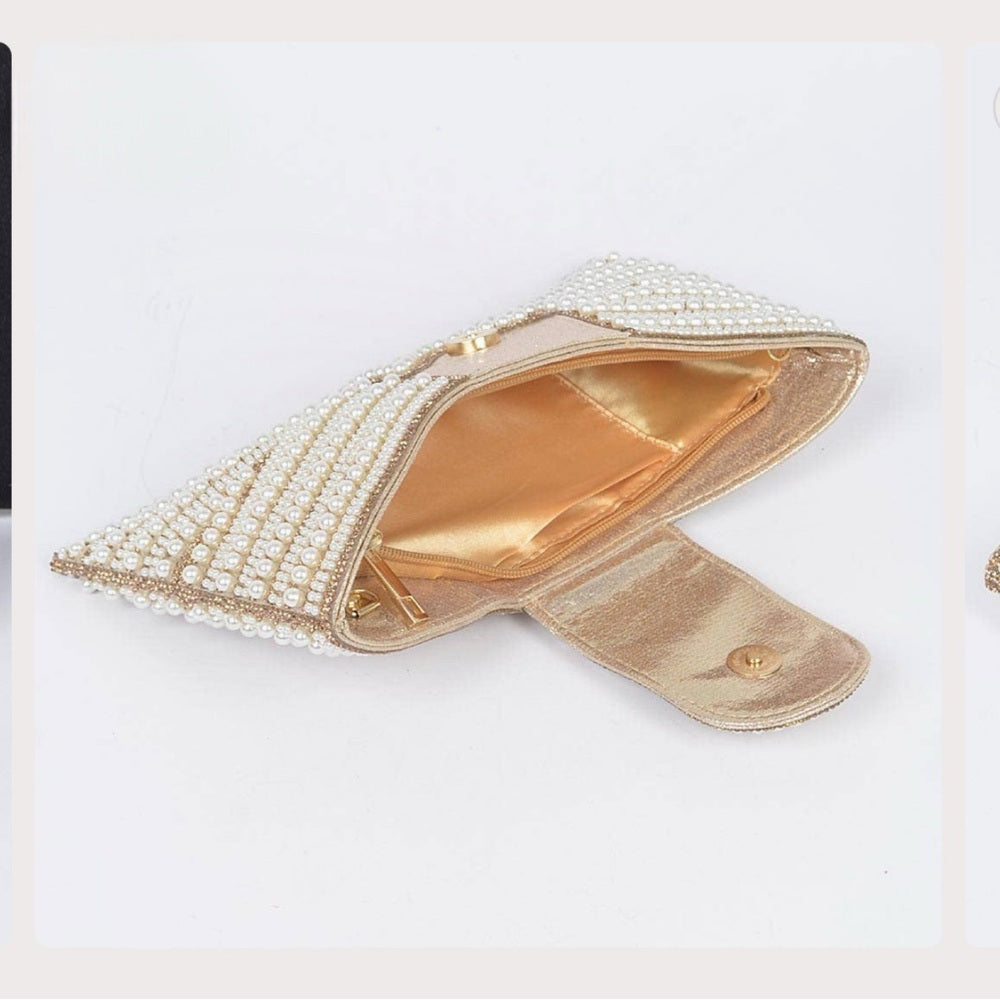 Rhinestone Pearl and Party Clutch