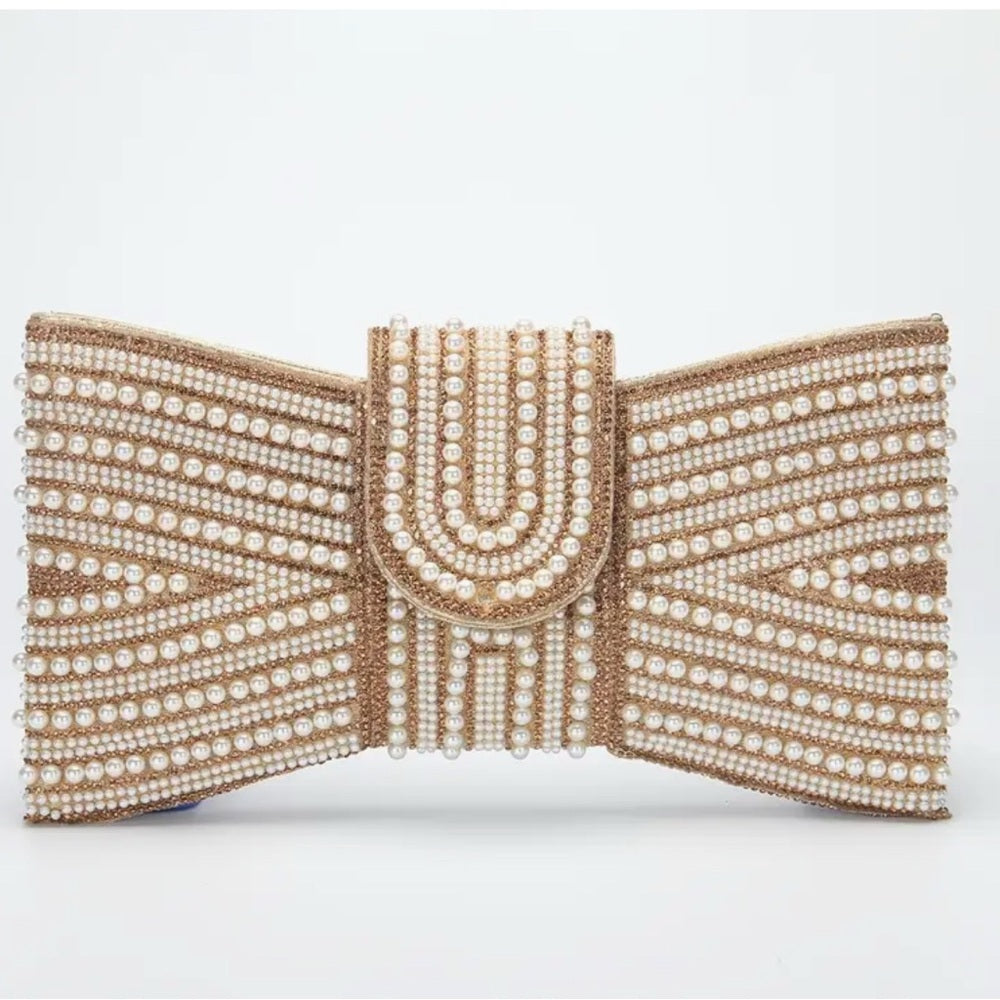 Rhinestone Pearl and Party Clutch
