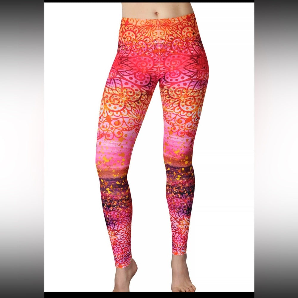 Comfy Yoga Women's Sunrise Mandala Leggings