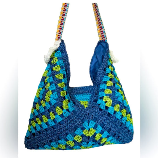 Multicolor Crochet Shoulder Bag