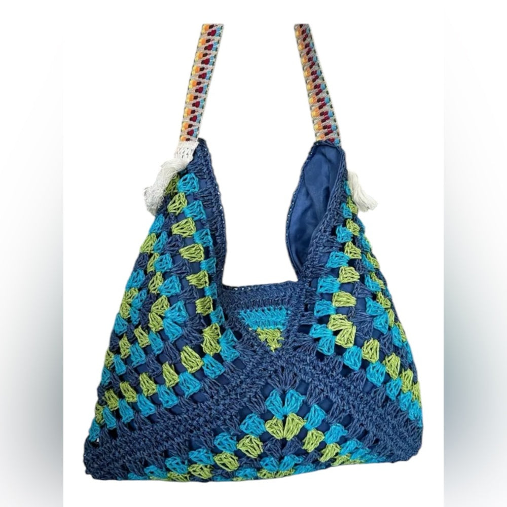 Multicolor Crochet Shoulder Bag