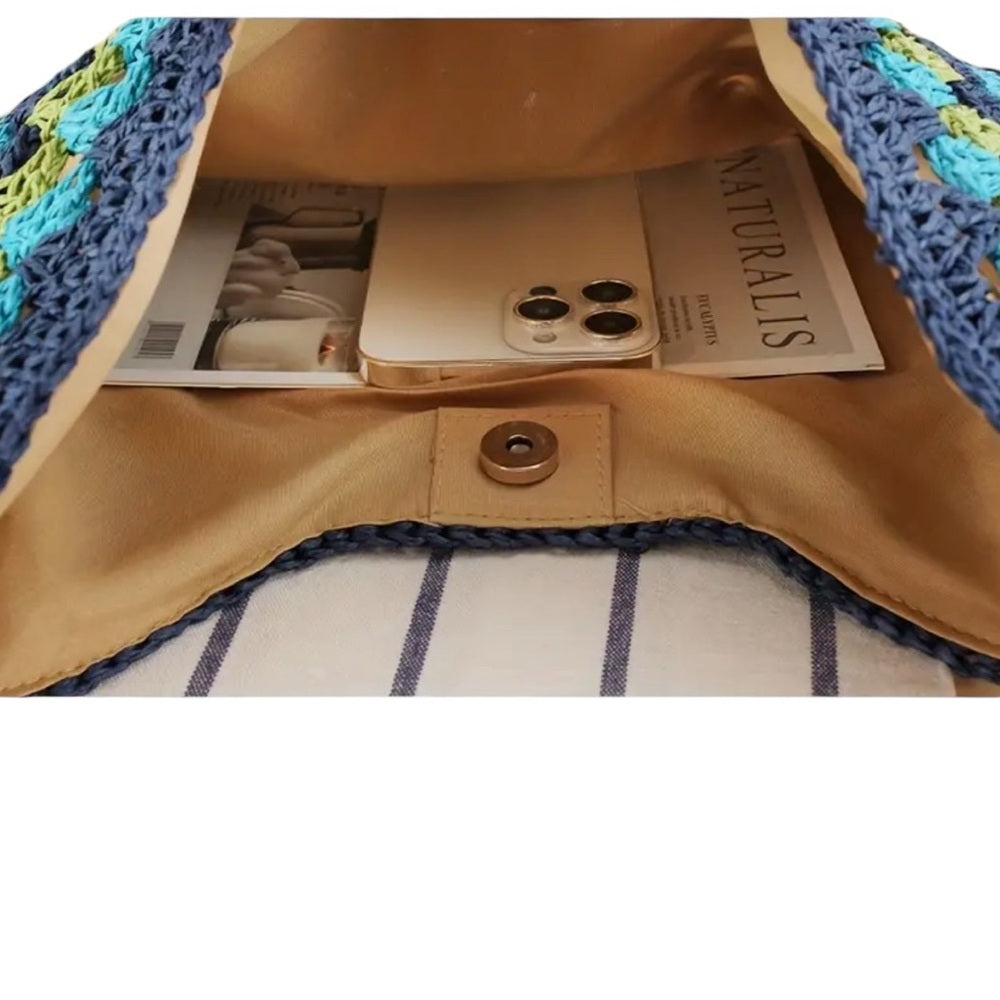 Multicolor Crochet Shoulder Bag