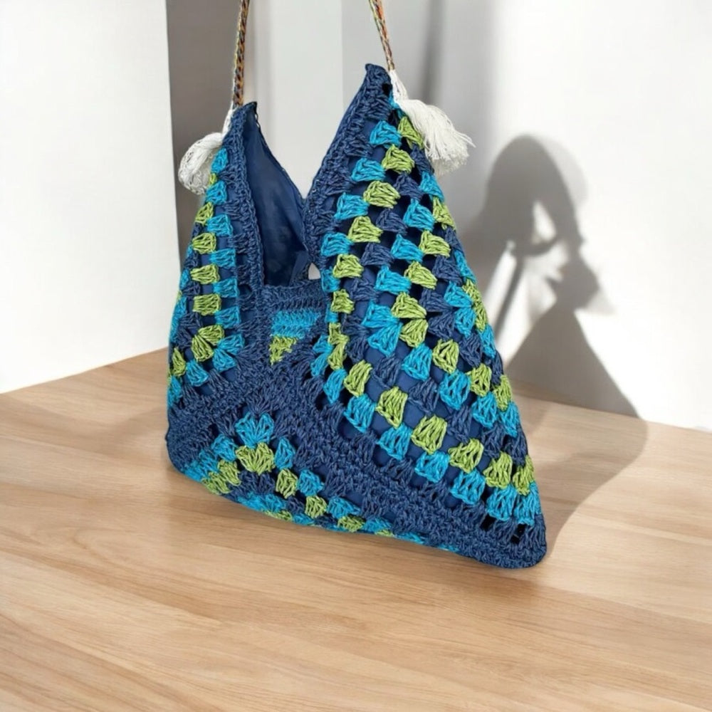 Multicolor Crochet Shoulder Bag