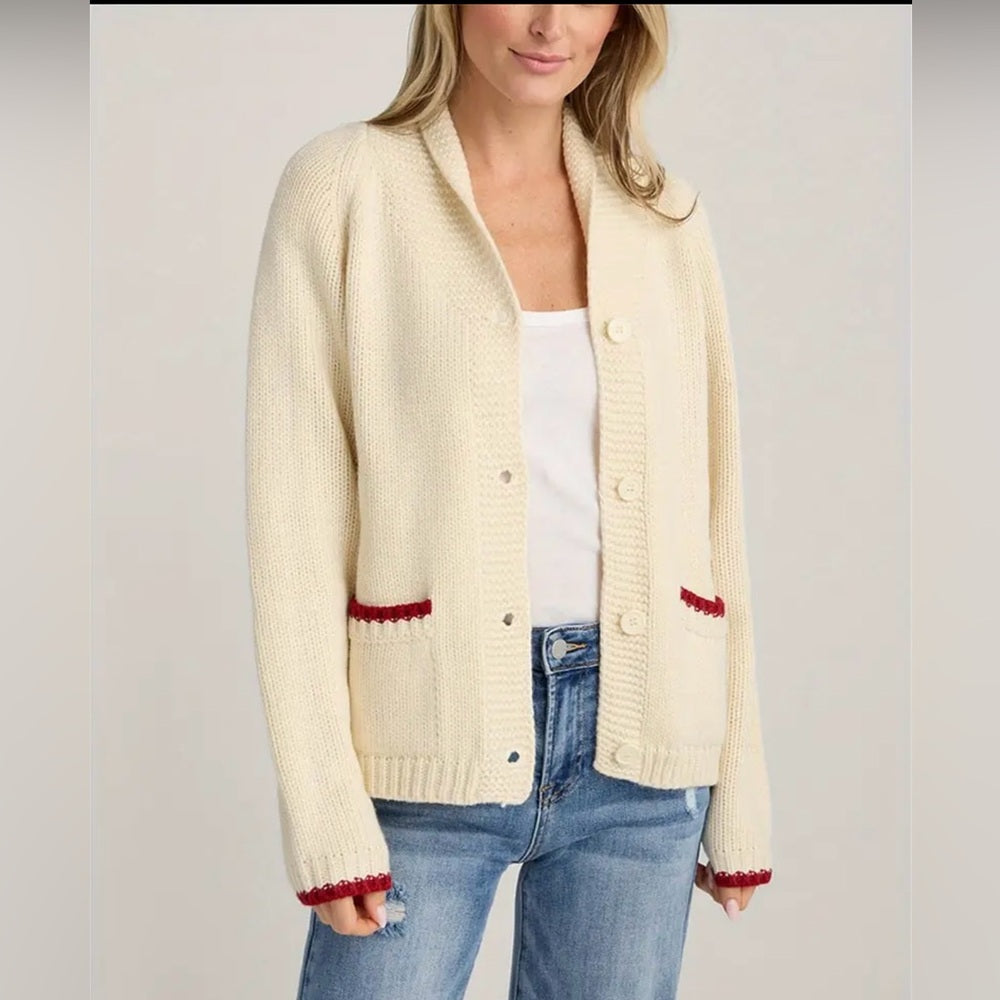 Lobster Design Cream Sweater