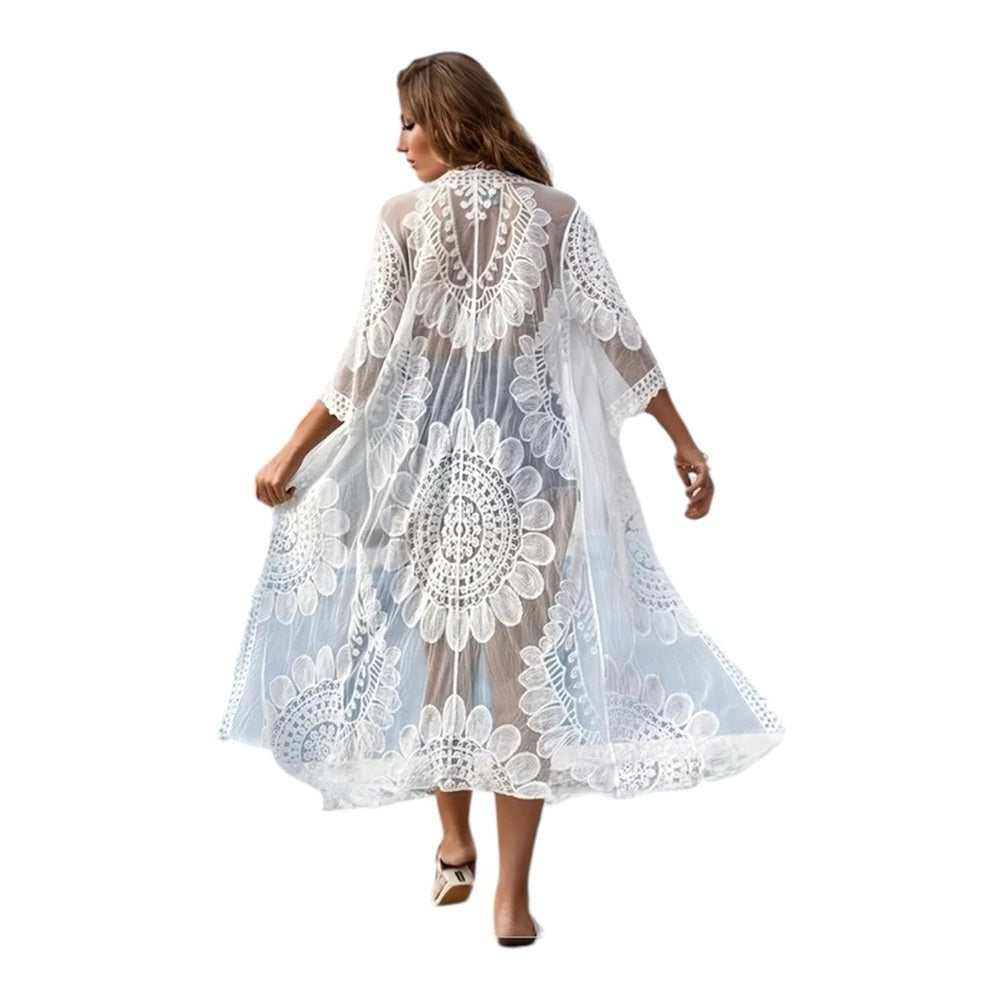 White Lace Beach Cover-Up