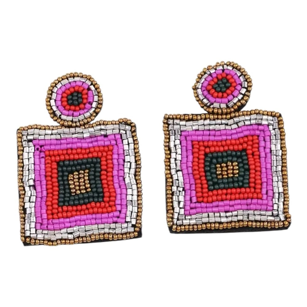 Colorful Beaded Earrings