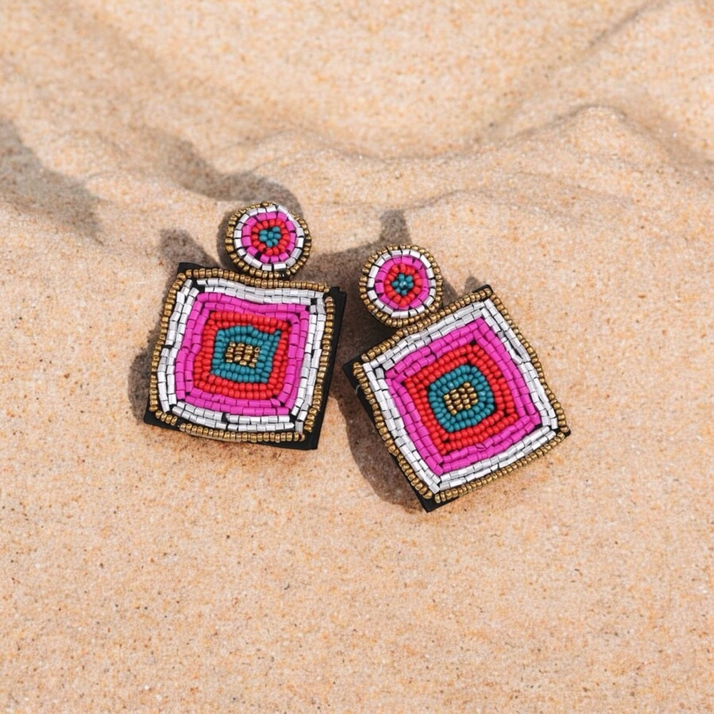 Colorful Beaded Earrings