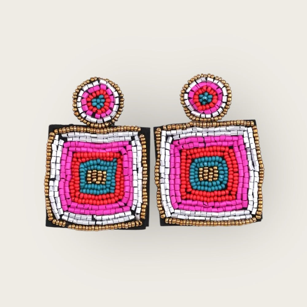 Colorful Beaded Earrings