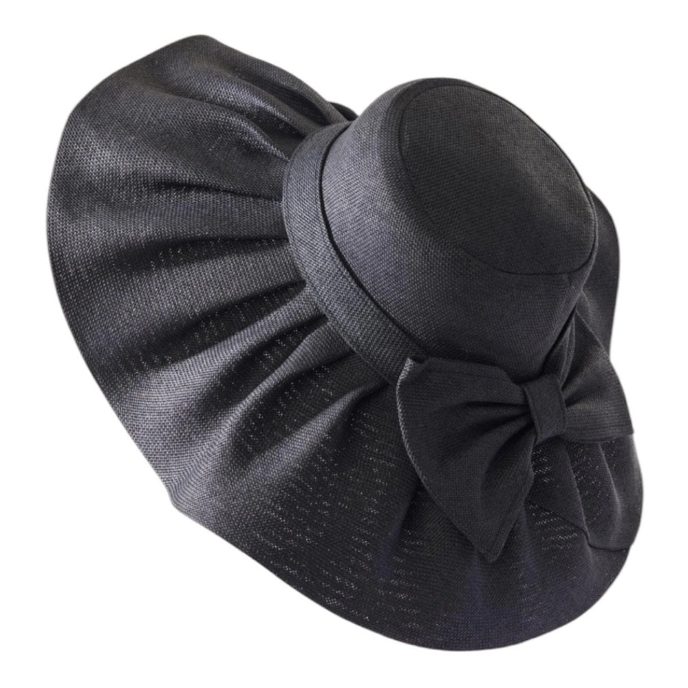 Elegant Black Wide-Brim Hat