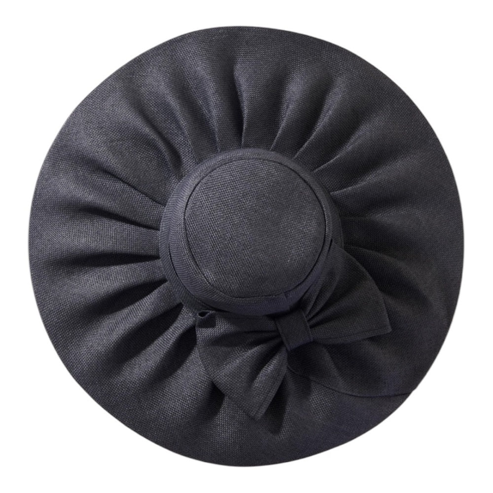 Elegant Black Wide-Brim Hat