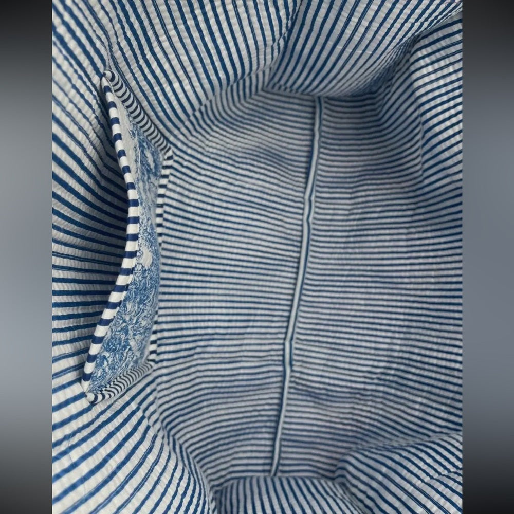 Handmade Cotton Block Print Multipurpose Quilted Bag