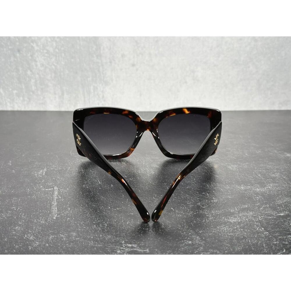 CHANEL 5435 SQUARE SUNGLASSES BROWN & GOLD w/GRAY LENS c.1667/S6! SHIPS TODAY!
