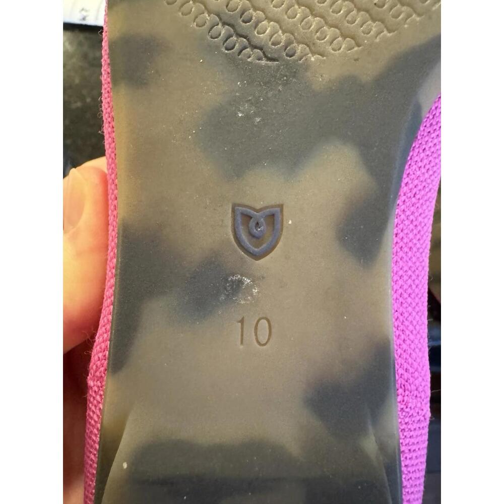 Rothy’s Dragon Fruit Hot Pink The Point - Pointed Toe Flats Size 10, Used!