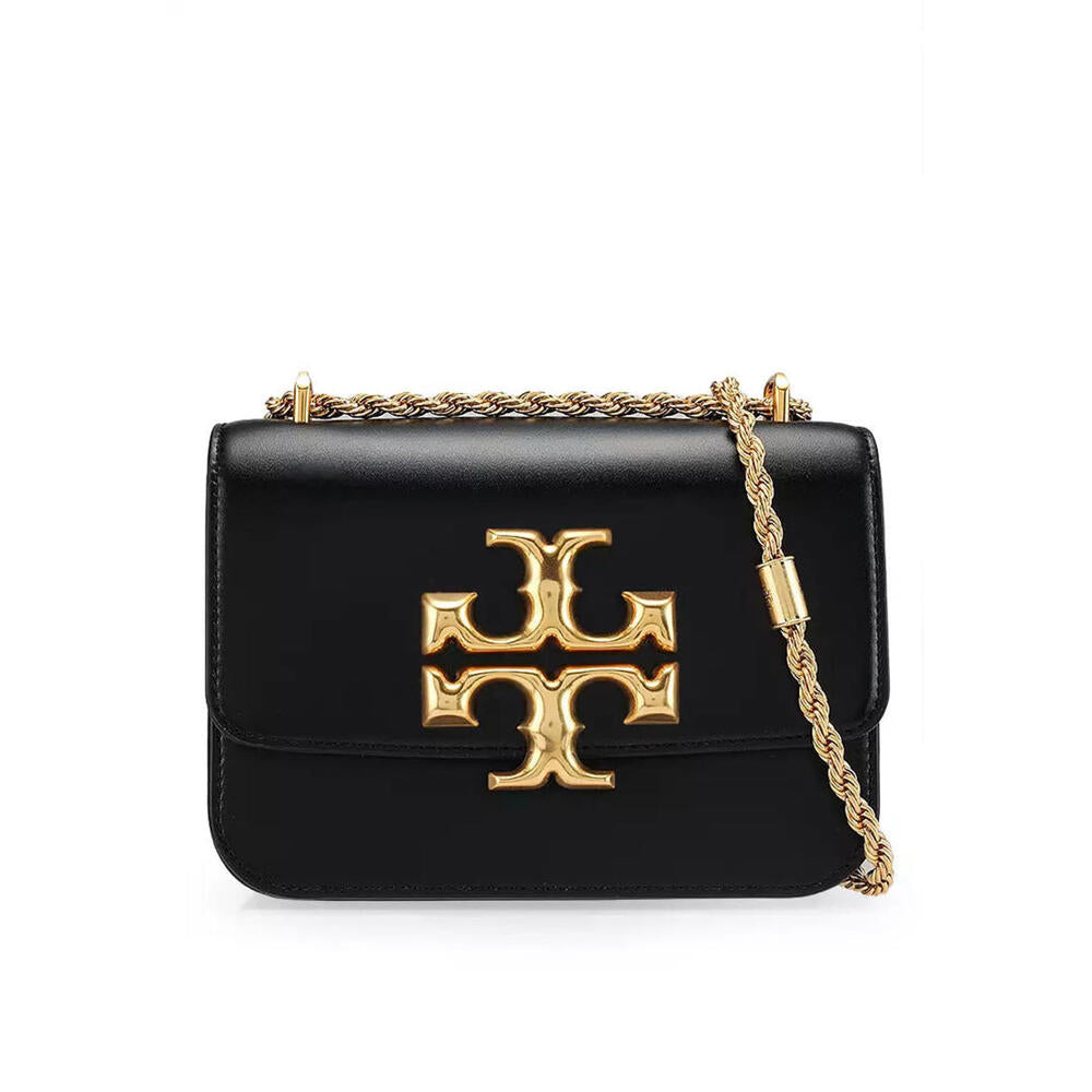 Tory Burch Eleanor Small Convertible Chain Women's Leather Shoulder Bag Black