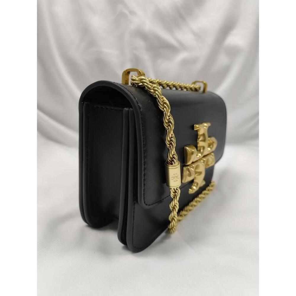 Tory Burch Eleanor Small Convertible Chain Women's Leather Shoulder Bag Black