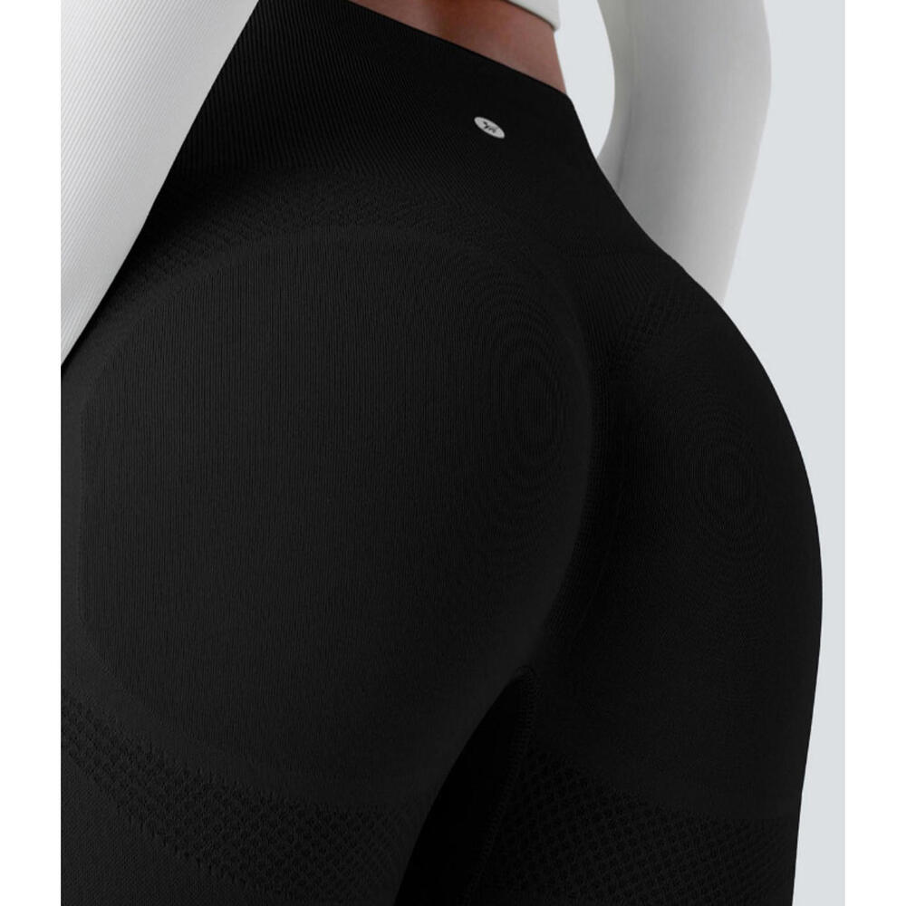 Halara Seamless Flow High Waist Tummy Control Scrunch Butt Lifting Leggings Sz M