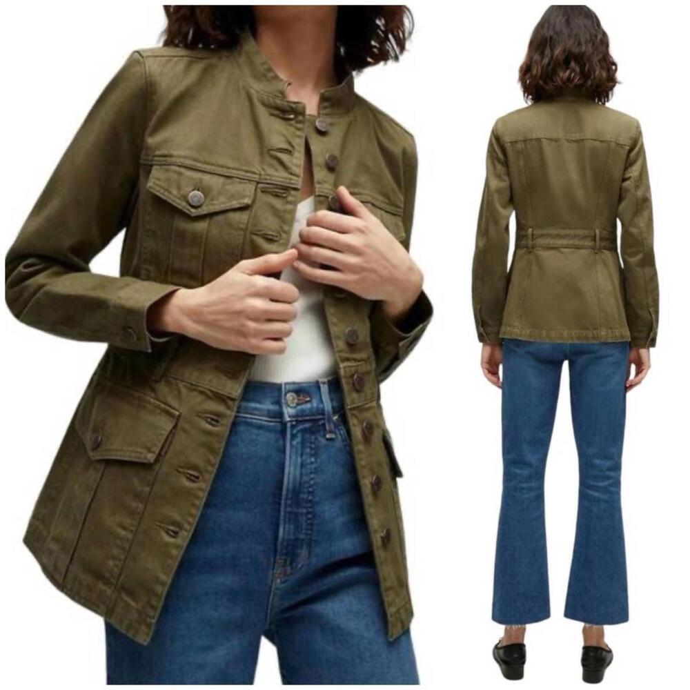 NWT Veronica Beard Tika Jacket In Army SZ M
