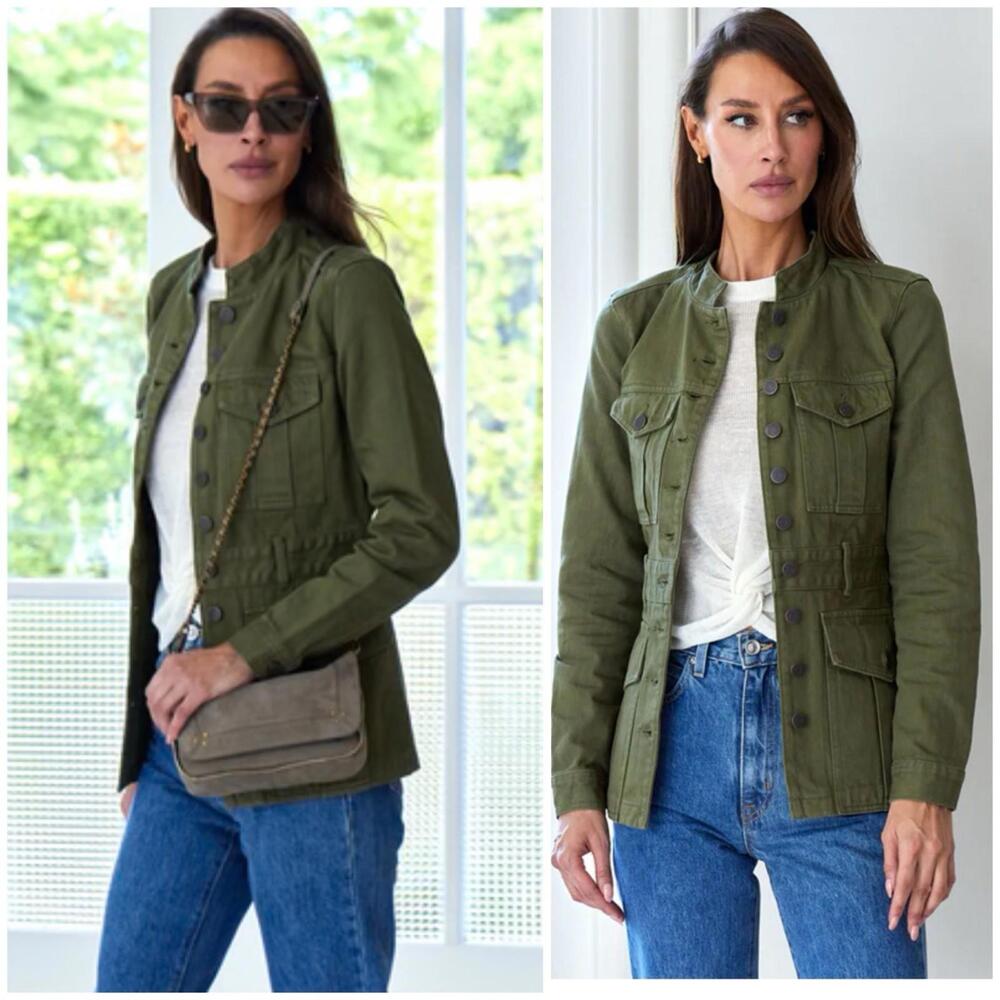NWT Veronica Beard Tika Jacket In Army SZ M