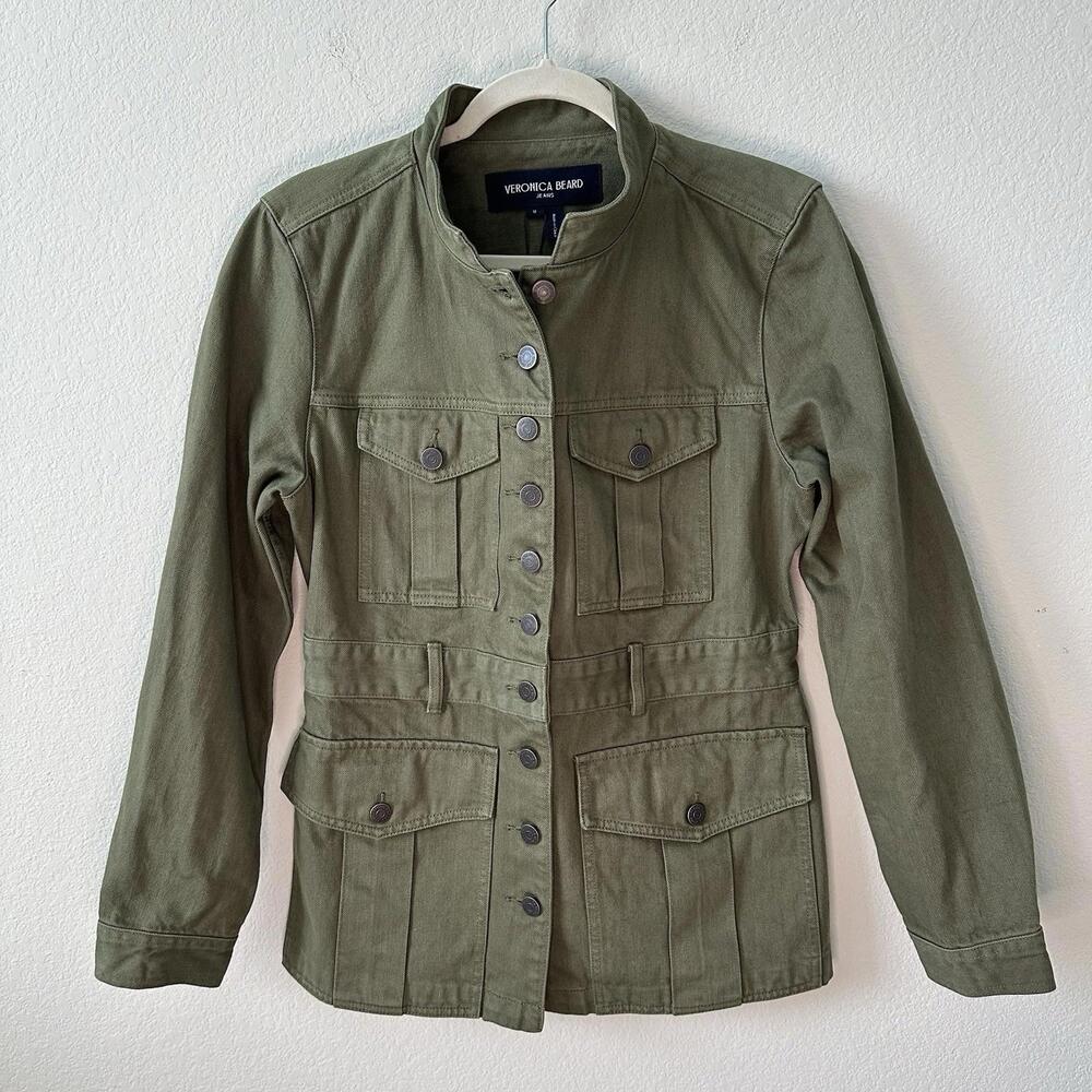 NWT Veronica Beard Tika Jacket In Army SZ M
