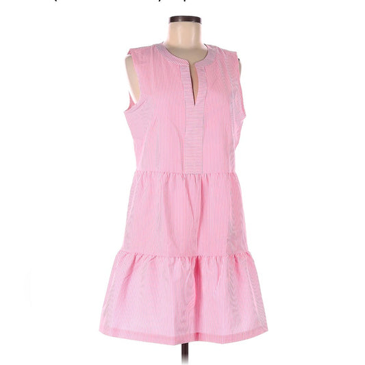 Vineyard Vines Pink Sleeveless Striped Dress-NWT