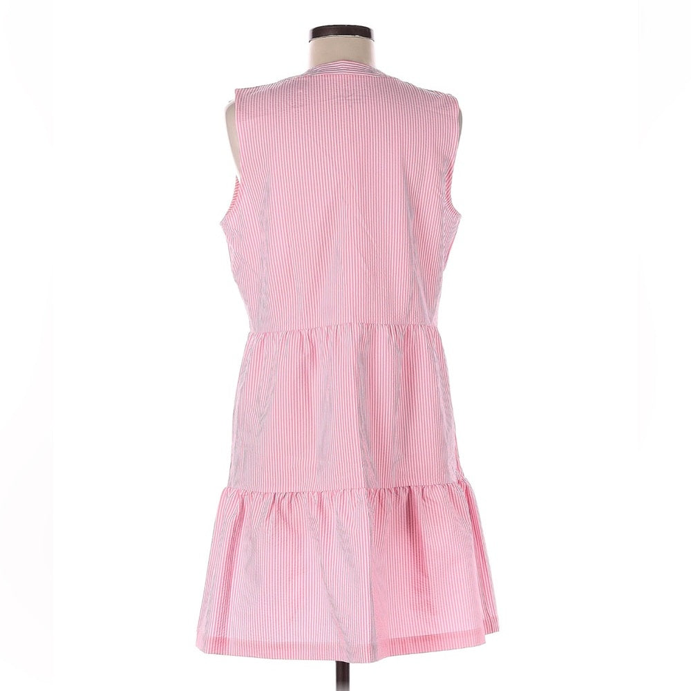 Vineyard Vines Pink Sleeveless Striped Dress-NWT