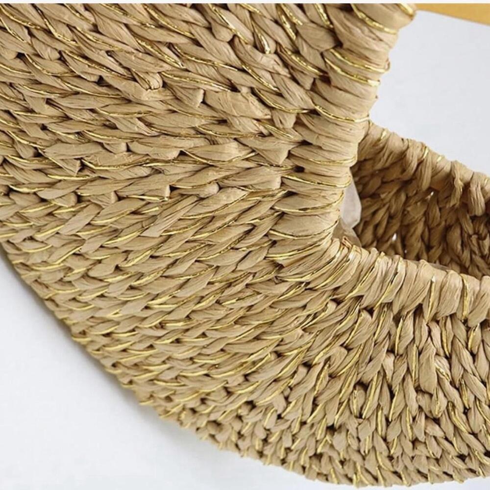 Chic Pink Woven Hand with Gold- NWT