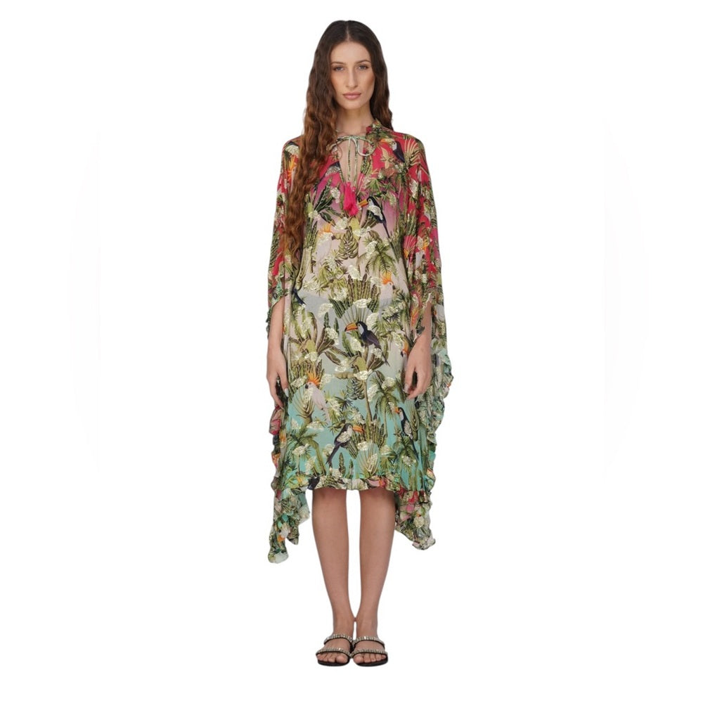 Chirping Birds Kaftan NWT
