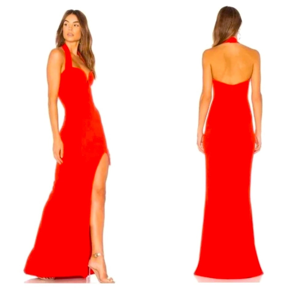 NWT Nookie Madonna Halter Neck Gown XL Red