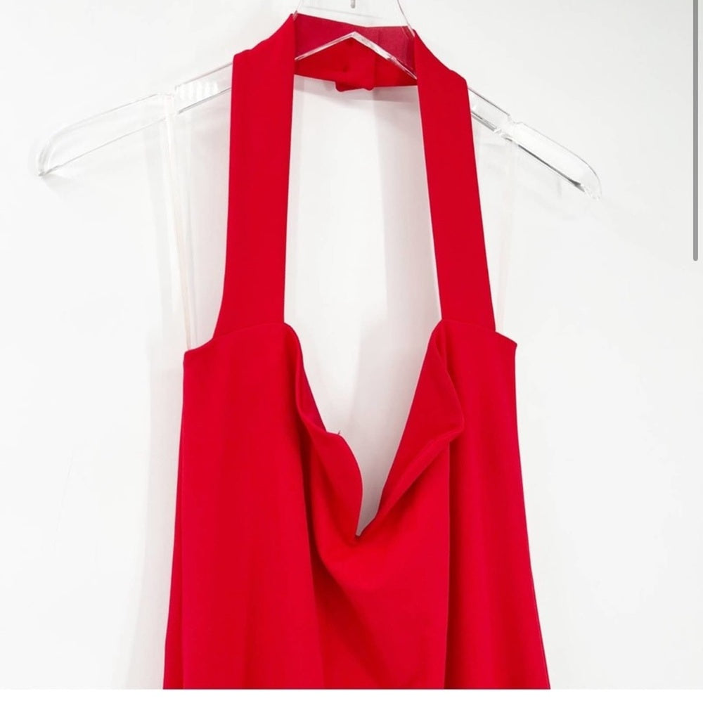 NWT Nookie Madonna Halter Neck Gown XL Red