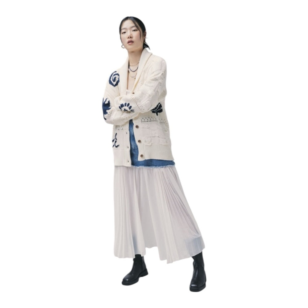 NEW Urban Outfitter BDG Martha Beach Cardigan Womens M Nautical Preppy Neutral