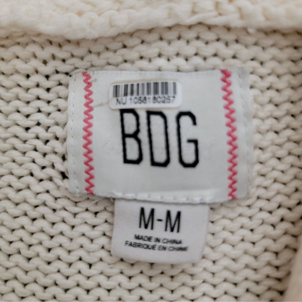 NEW Urban Outfitter BDG Martha Beach Cardigan Womens M Nautical Preppy Neutral