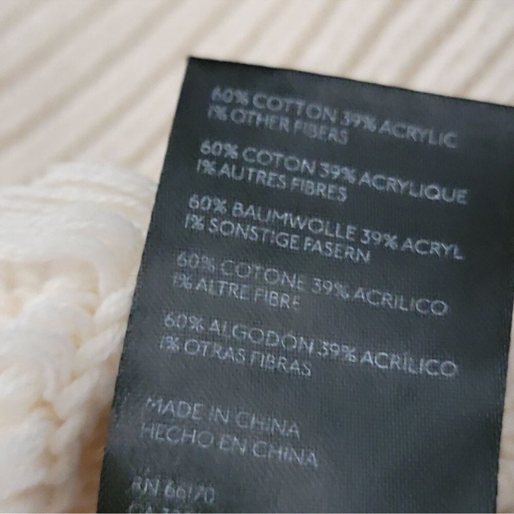 NEW Urban Outfitter BDG Martha Beach Cardigan Womens M Nautical Preppy Neutral