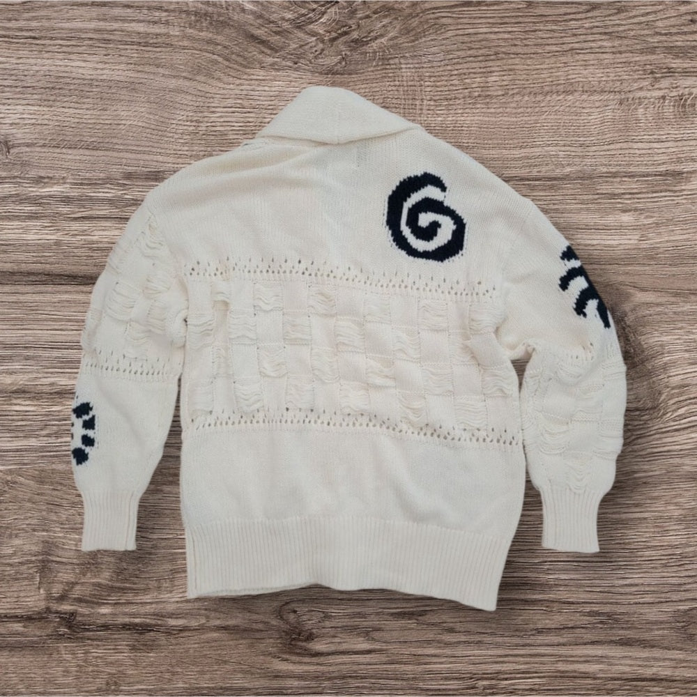 NEW Urban Outfitter BDG Martha Beach Cardigan Womens M Nautical Preppy Neutral