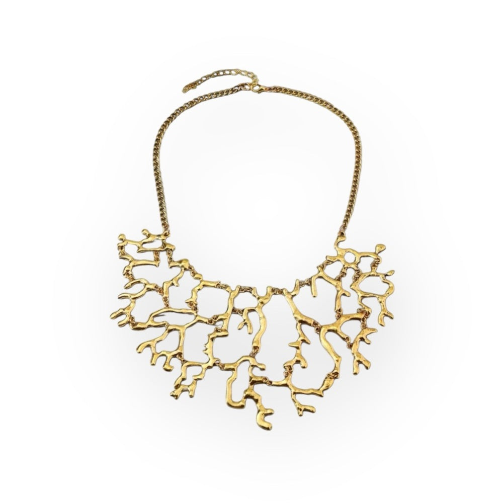 Gold Coral Necklace-NWT