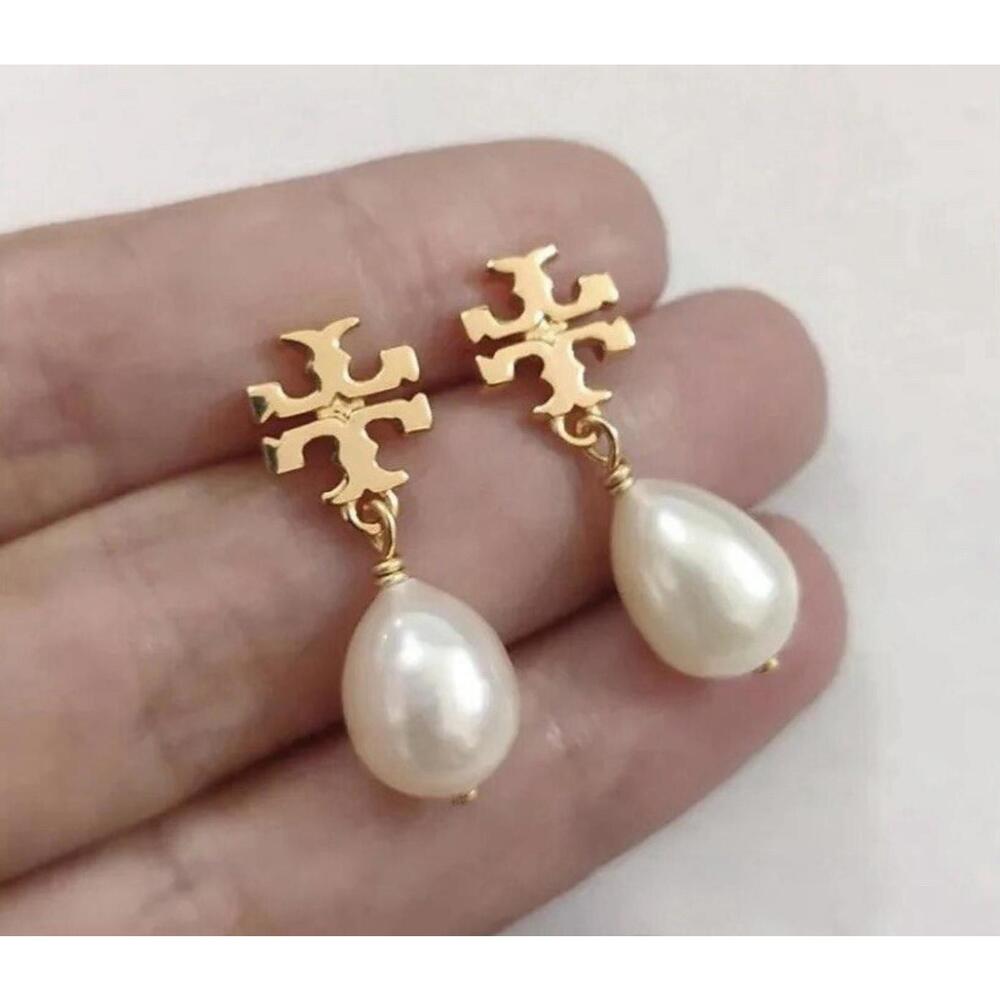 Stunning Tory Burch Pearl Drop Earrings